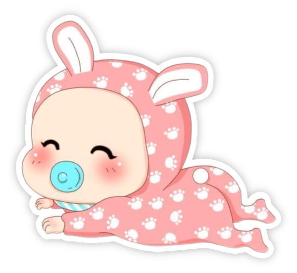sticker trẻ em cute