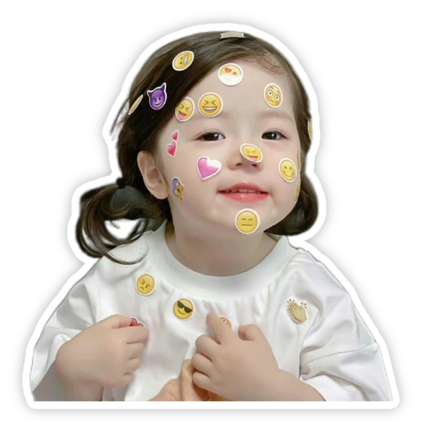 sticker telegram em bé dễ thương