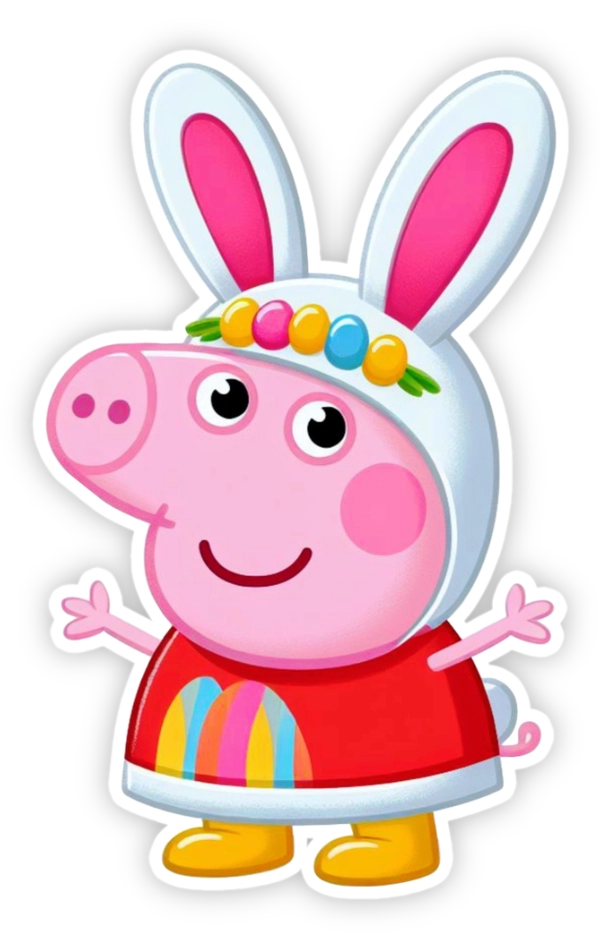 Sticker heo peppa messenger
