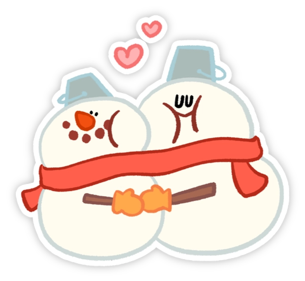 sticker ôm cái coi hài hước