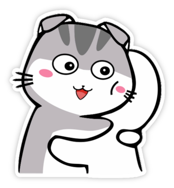 sticker ôm cute đáng yêu