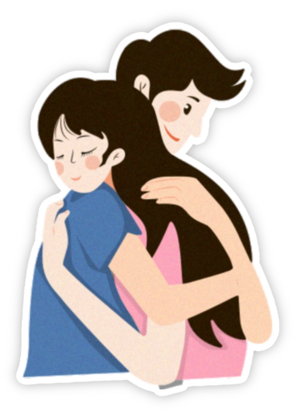 sticker ôm an ủi