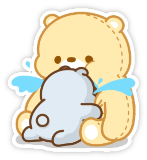 sticker ôm người yêu đáng yêu
