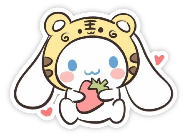 ảnh sticker cinnamon hoá trang