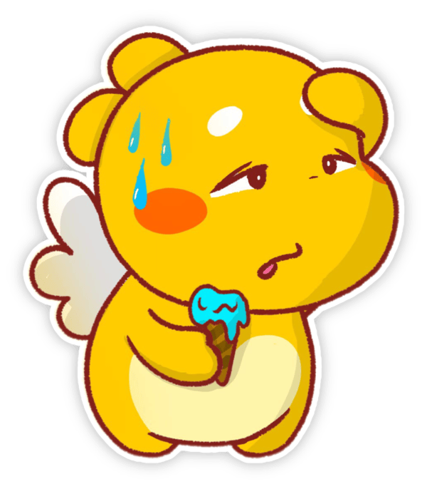 ảnh biểu cảm qoobee agapi dễ thương 