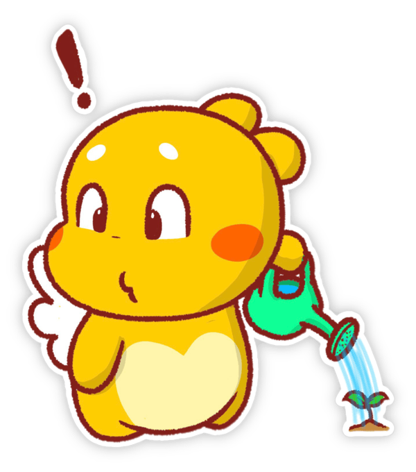 ảnh sticker cute hình qoobee 