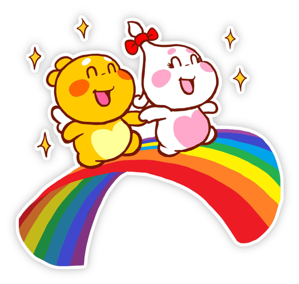 bộ hình sticker qoobee tình cảm 
