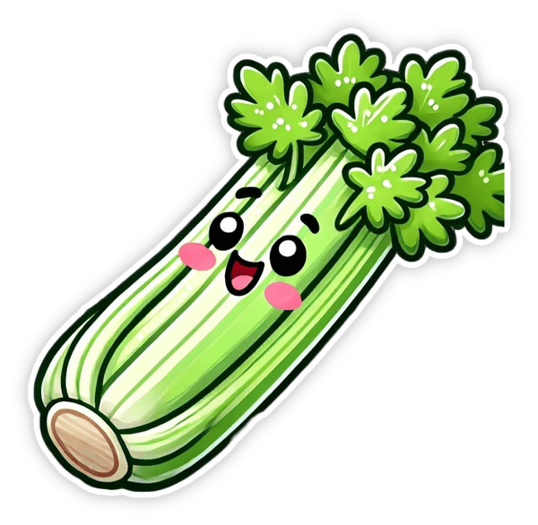 Sticker rau củ quả hoạt hình dễ thương