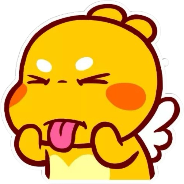 Sticker vàng hoạt hình