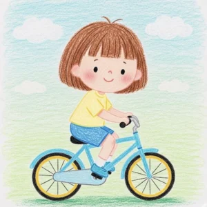 Tranh vẽ xe đạp của em