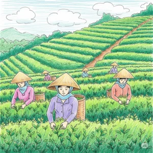 Vẽ cảnh đồng lúa chín vàng