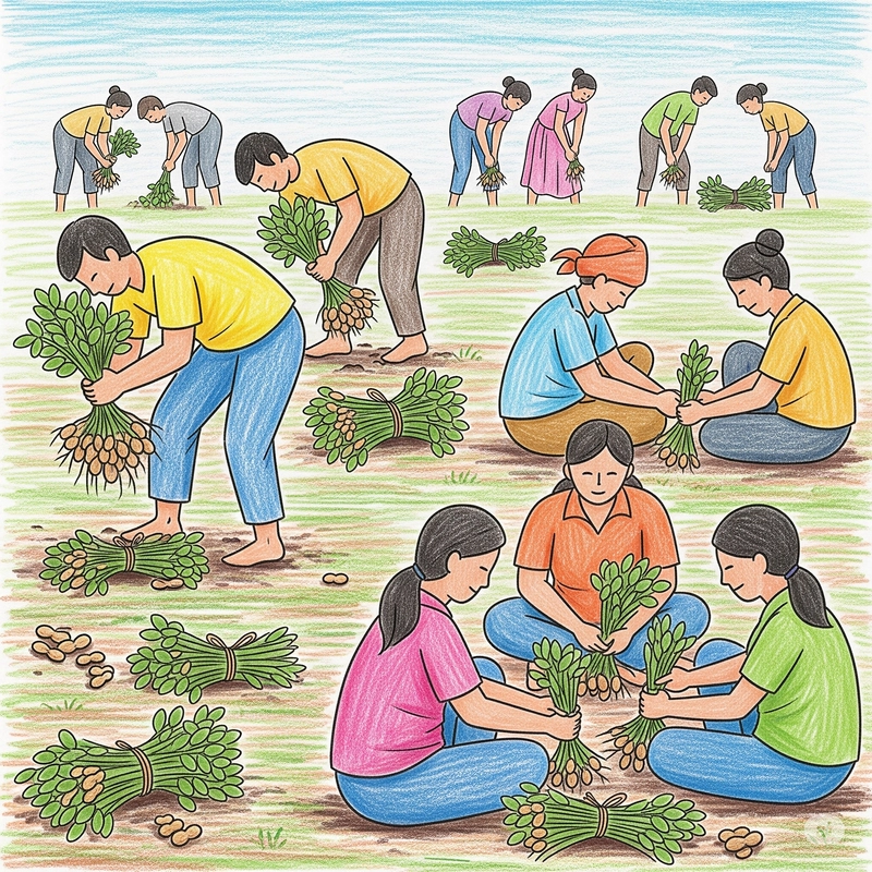 Vẽ đề tài mùa gặt lớp 5