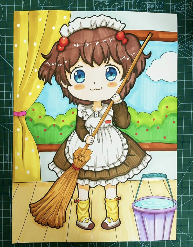 Vẽ tranh cảnh sinh hoạt trong gia đình