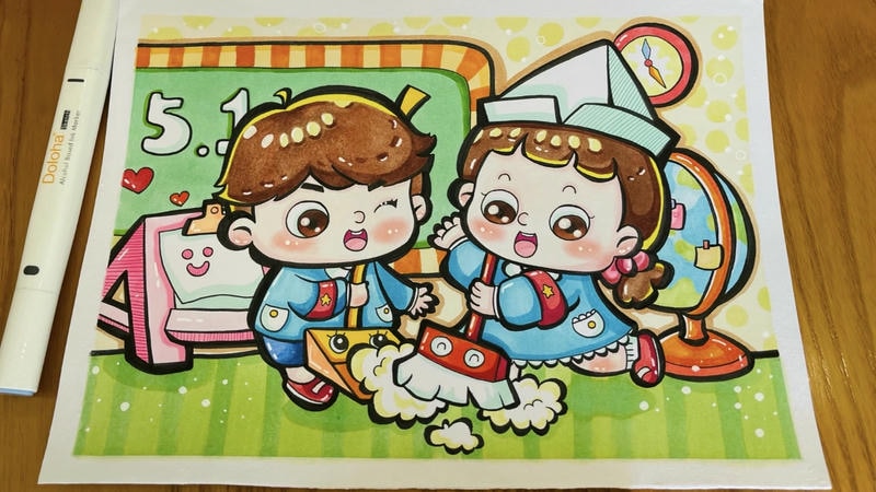 Vẽ tranh cuộc sống yên bình