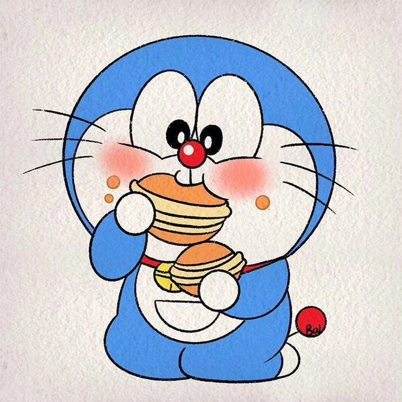 Vẽ tranh doraemon đơn giản
