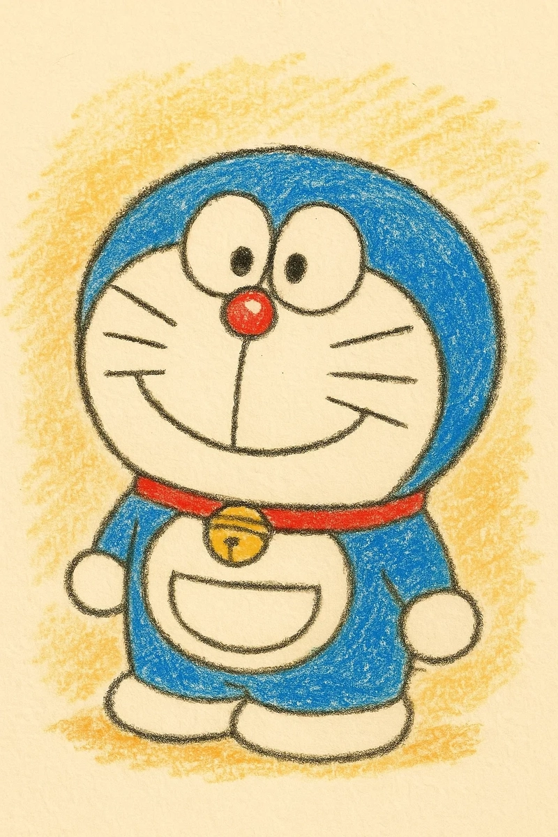 Vẽ tranh doraemon