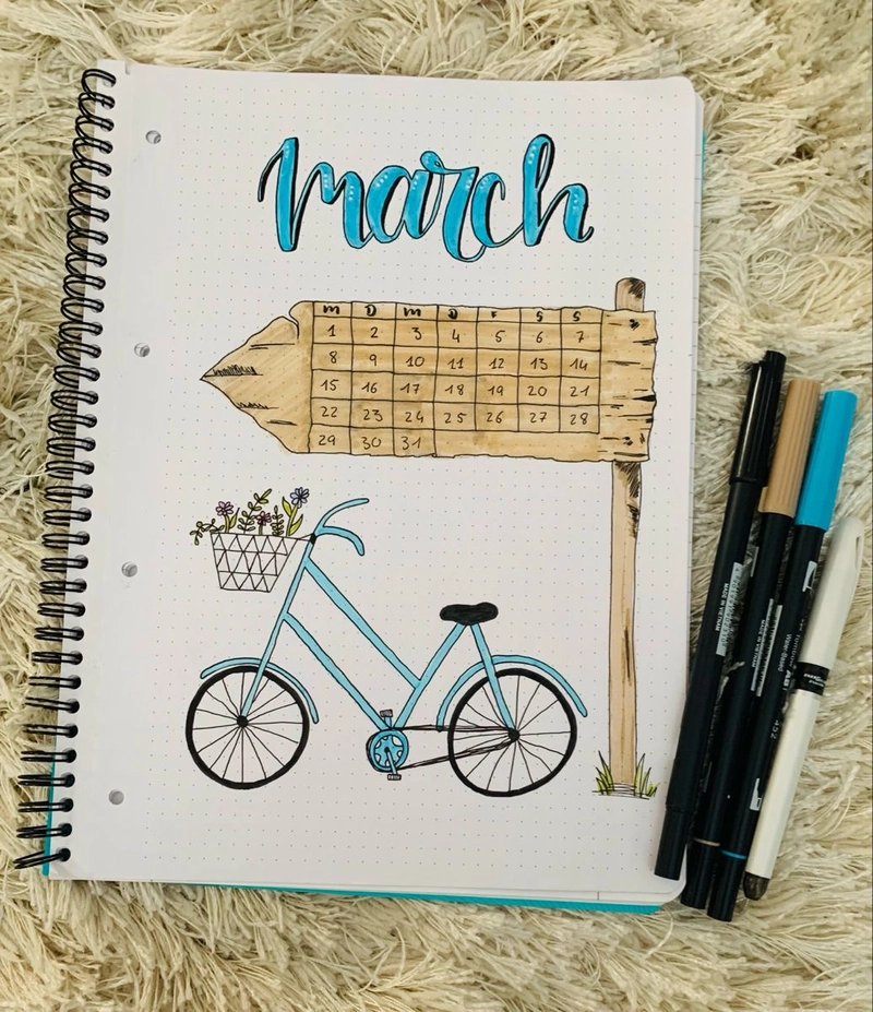 Vẽ tranh xe đạp dễ thương