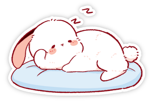 ảnh sticker con thỏ đẹp