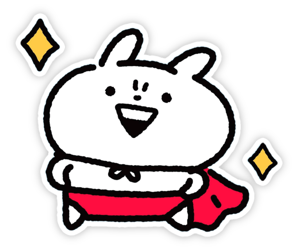 ảnh sticker usagyuuun hài hước