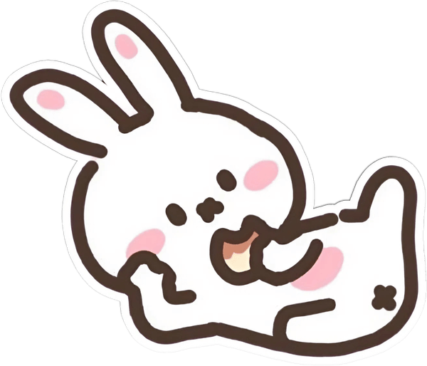 ảnh thỏ cute dạng sticker