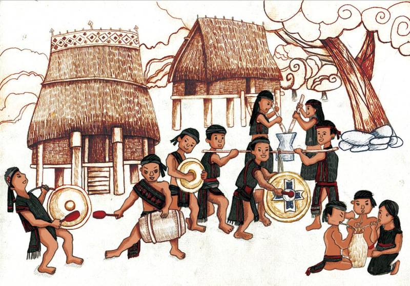 ảnh tranh vẽ lịch sử Việt Nam truyền thống