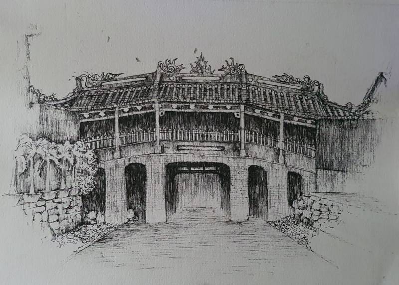 ảnh vẽ tranh di tích lịch sử Việt Nam nghệ thuật