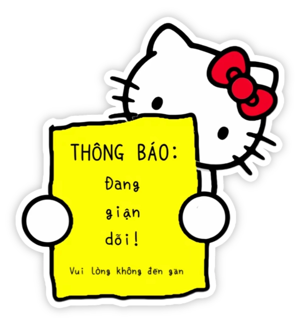 bộ sticker nhõng nhẽo dễ thương