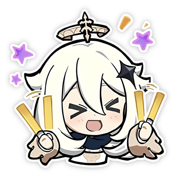 cute genshin paimon sticker