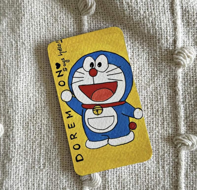 doremon đáng yêu trong bức tranh