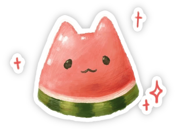 dưa hấu mini sticker