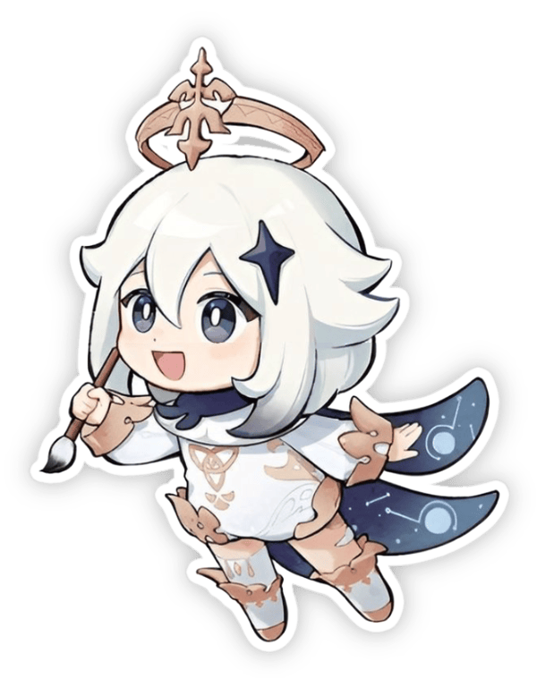 genshin sticker cute paimon