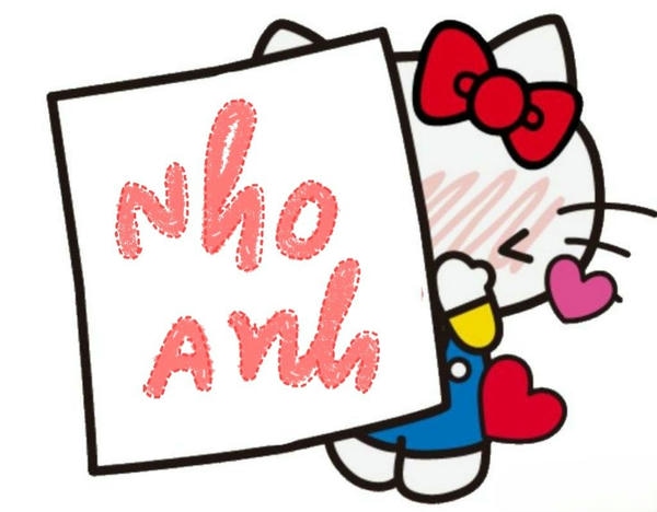 hình ảnh Sticker Hello Kitty messenger ngộ nghĩnh