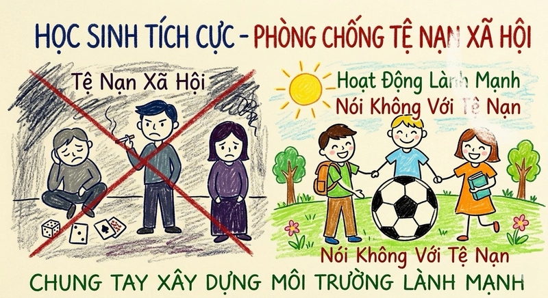 hình ảnh tuyên truyền nói không với tệ nạn xã hội