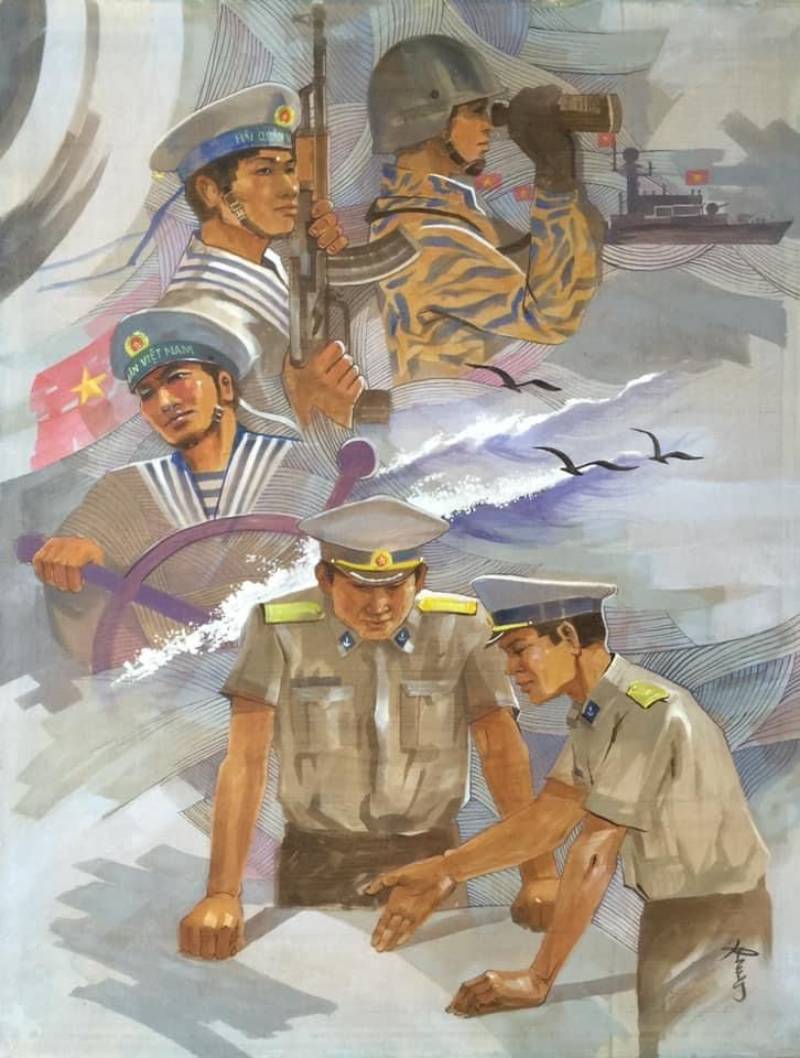 hình minh họa tranh vẽ lịch sử Việt Nam sinh động