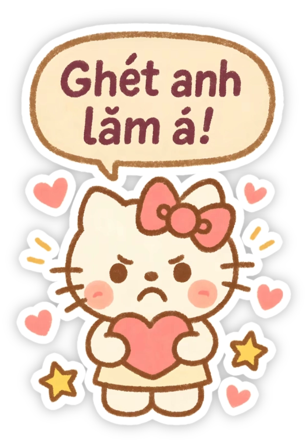 hình sticker nhõng nhẽo meme