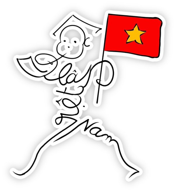 icker cờ Việt Nam dán xe máy
