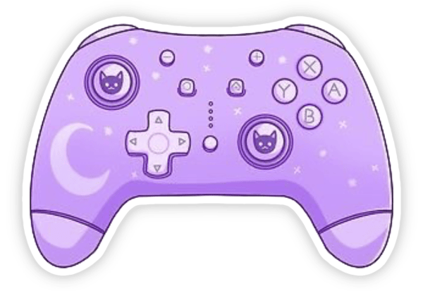 icon sticker màu tím ngộ nghĩnh