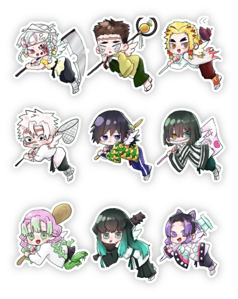 kimetsu no yaiba sticker 4k
