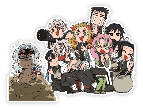 kimetsu no yaiba sticker anime style