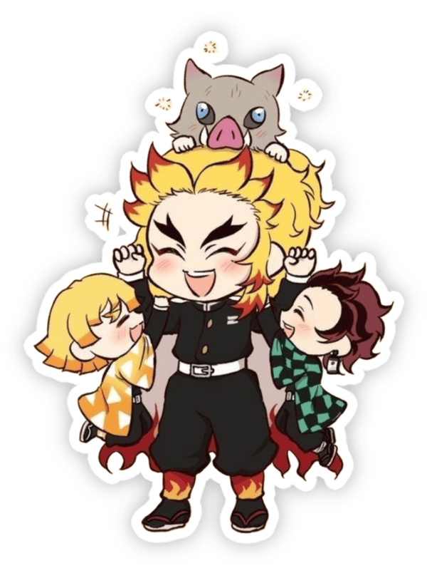 kimetsu no yaiba sticker nhân vật