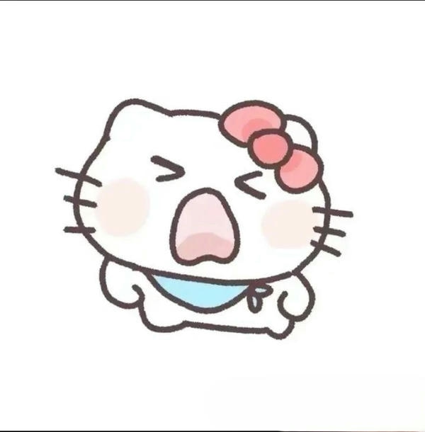mẫu Sticker Hello Kitty messenger dễ thương