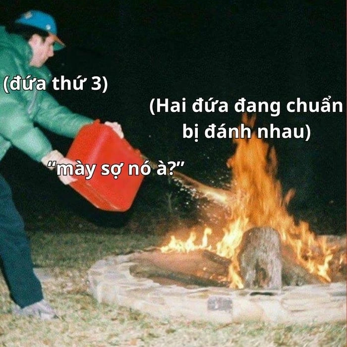 meme bạn sợ à châm biếng
