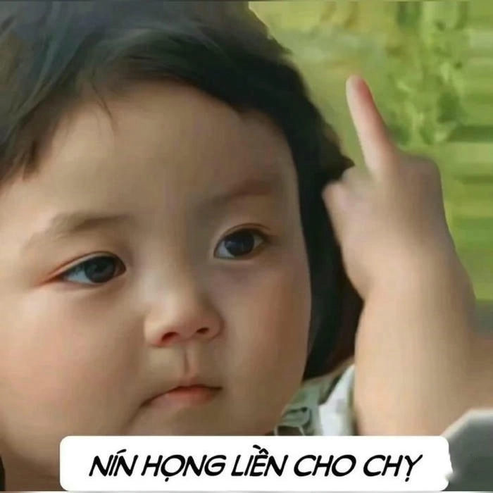 meme khinh bỉ nín