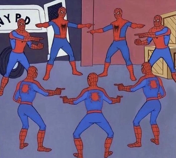 meme người nhện phân thân