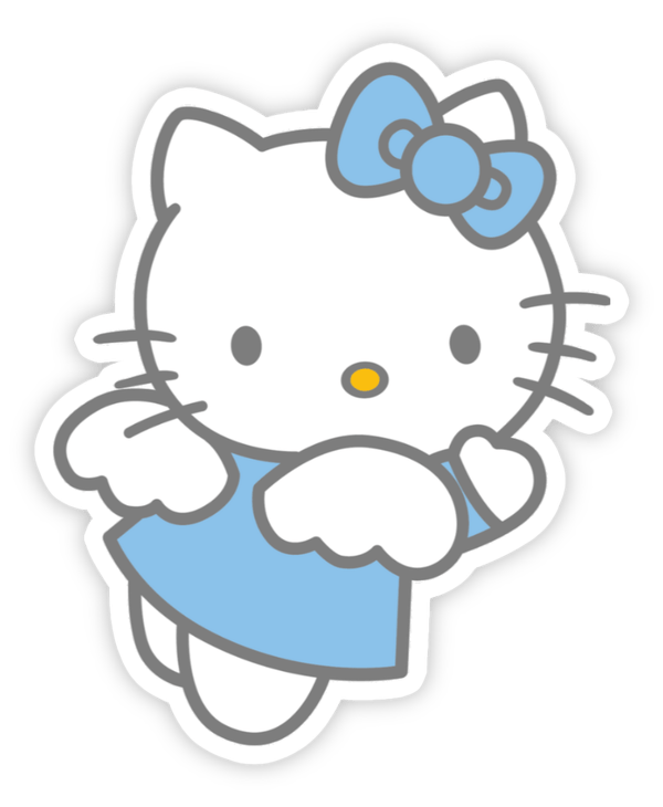 nhãn dán hello kitty trên messenger