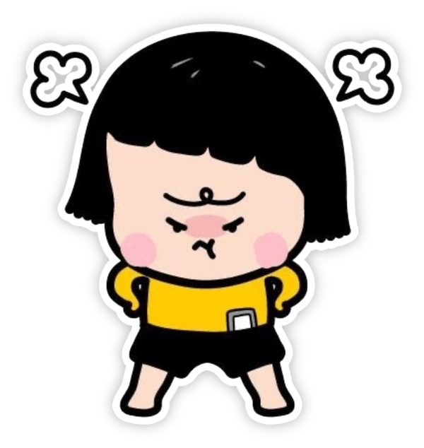 nhãn dán messenger cô gái hài hước