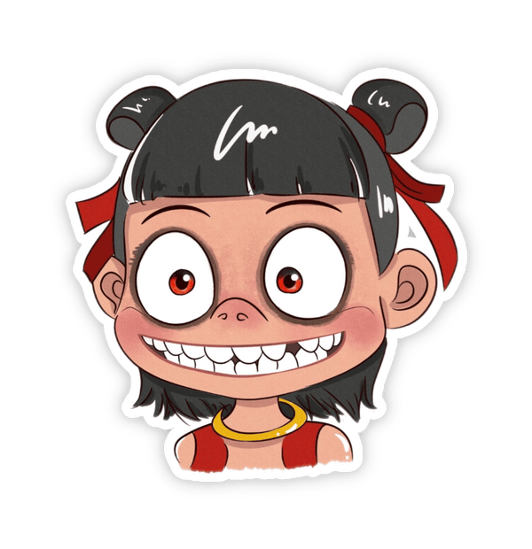 nhãn dán natra phong cách hoạt hình