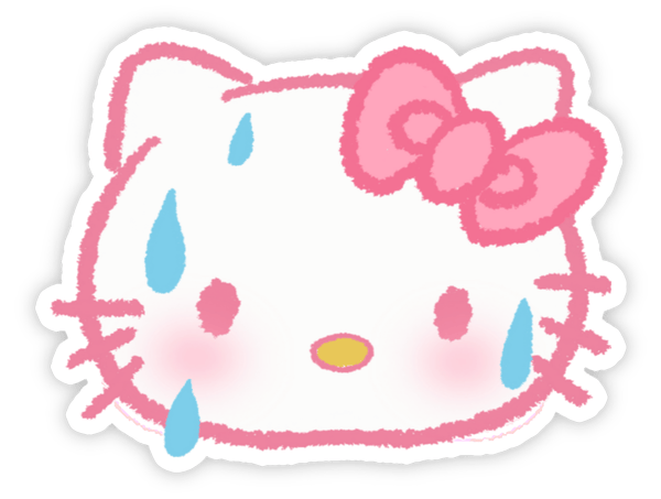 nhãn dán sticker hello kitty
