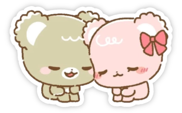 nhãn dán sugarcubs an ủi nhau