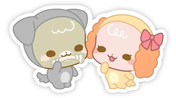 nhãn dán sugarcubs cute
